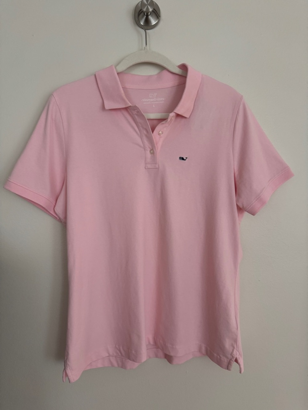 NWT Vineyard Vines Flamingo Pink Pique Polo Shirt Women’s Large